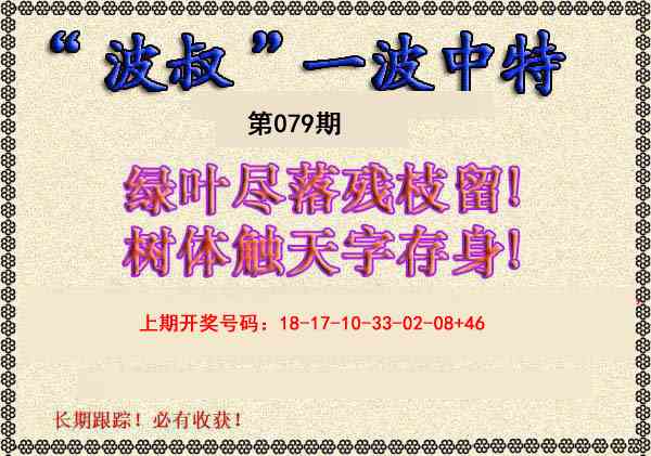 079期波叔一波中特[图]